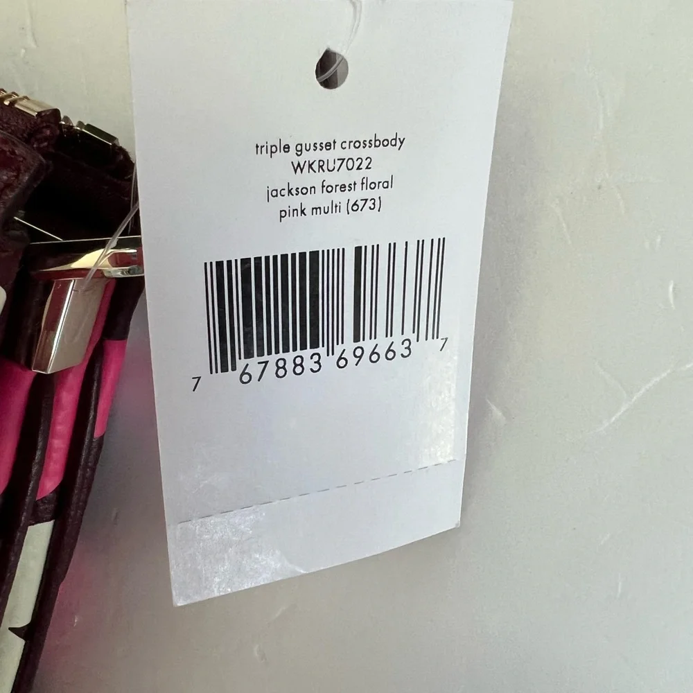 NWT KATE SPADE TRIPLE GUSSET CROSSBODY BAG - Picture 7 of 7